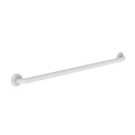 Newport Brass 39" L, Two Post, Solid Brass, 36" Grab Bar in Matte White, Matte White 1200-3936/52